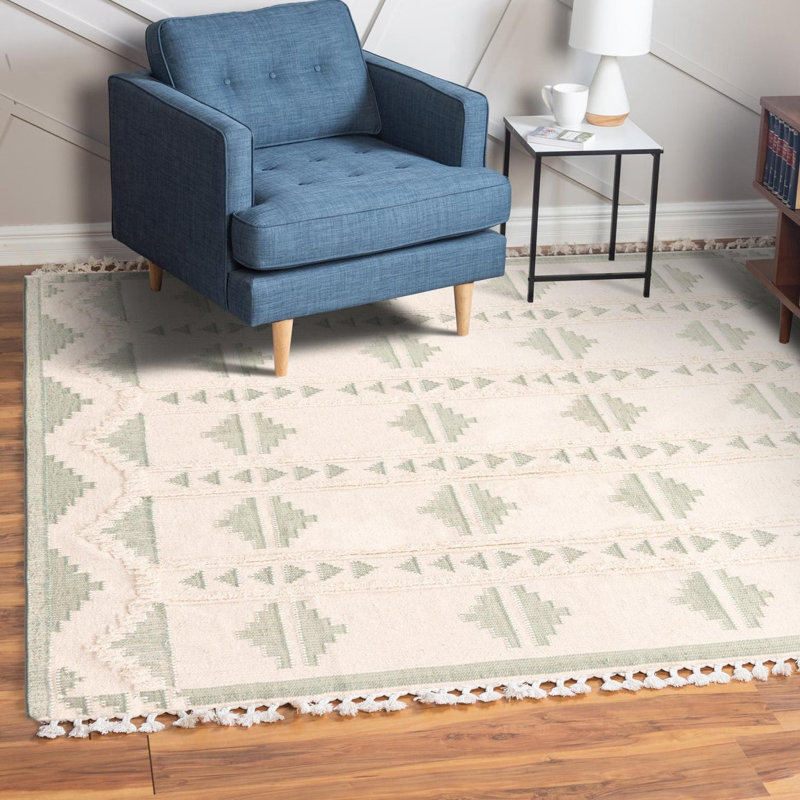 Performance Wool Geometric Indoor Rug, Square 10'