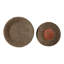 Plateau décoratif tressé - Plateau d'appoint pour pouf et table basse - Charme naturel pour la cuisine ou l'entrée - Lot de 2, 40 x 50 cm, couleur beige