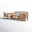 Alderico Acacia 4 - Person Patio Conversation Set with Cushions-499029229