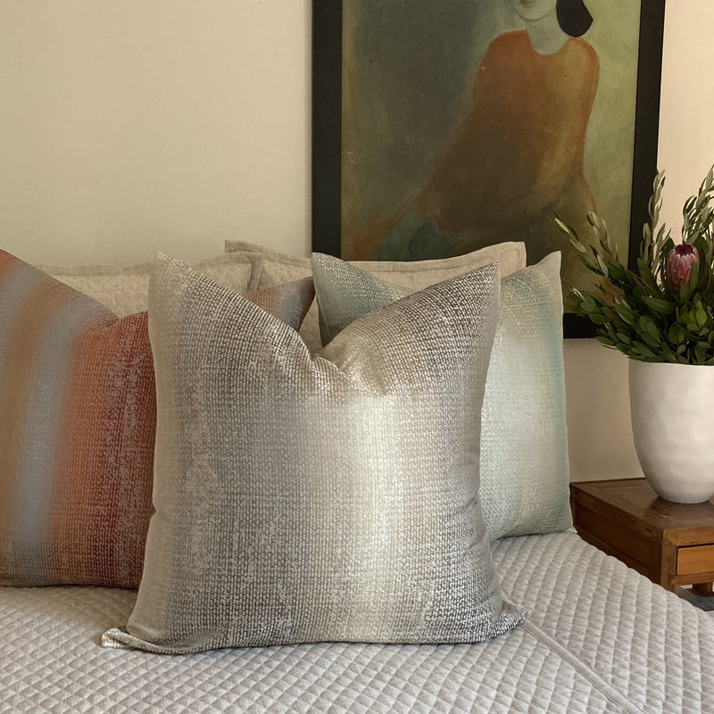 Anguilla Square Pillow Cover & Insert, Shrimp