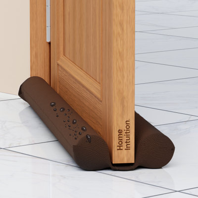 Home Intuition 36 inch Twin Door Draft Stopper for Bottom of Doors Weather Stripping