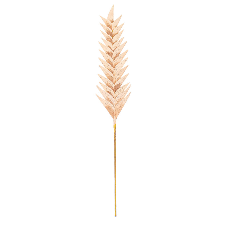 Vickerman 28" Artificial Brown Designer Sword Palm Stem 3/Bag. Features a paper based palm., Light Brown