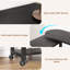Table d'appoint pivotante à 360 ° avec station de charge, table de bout pivotante avec sac de rangement supplémentaire et 6 roues pivotantes verrouillables pour la chambre à coucher et le salon (noir)-205564517