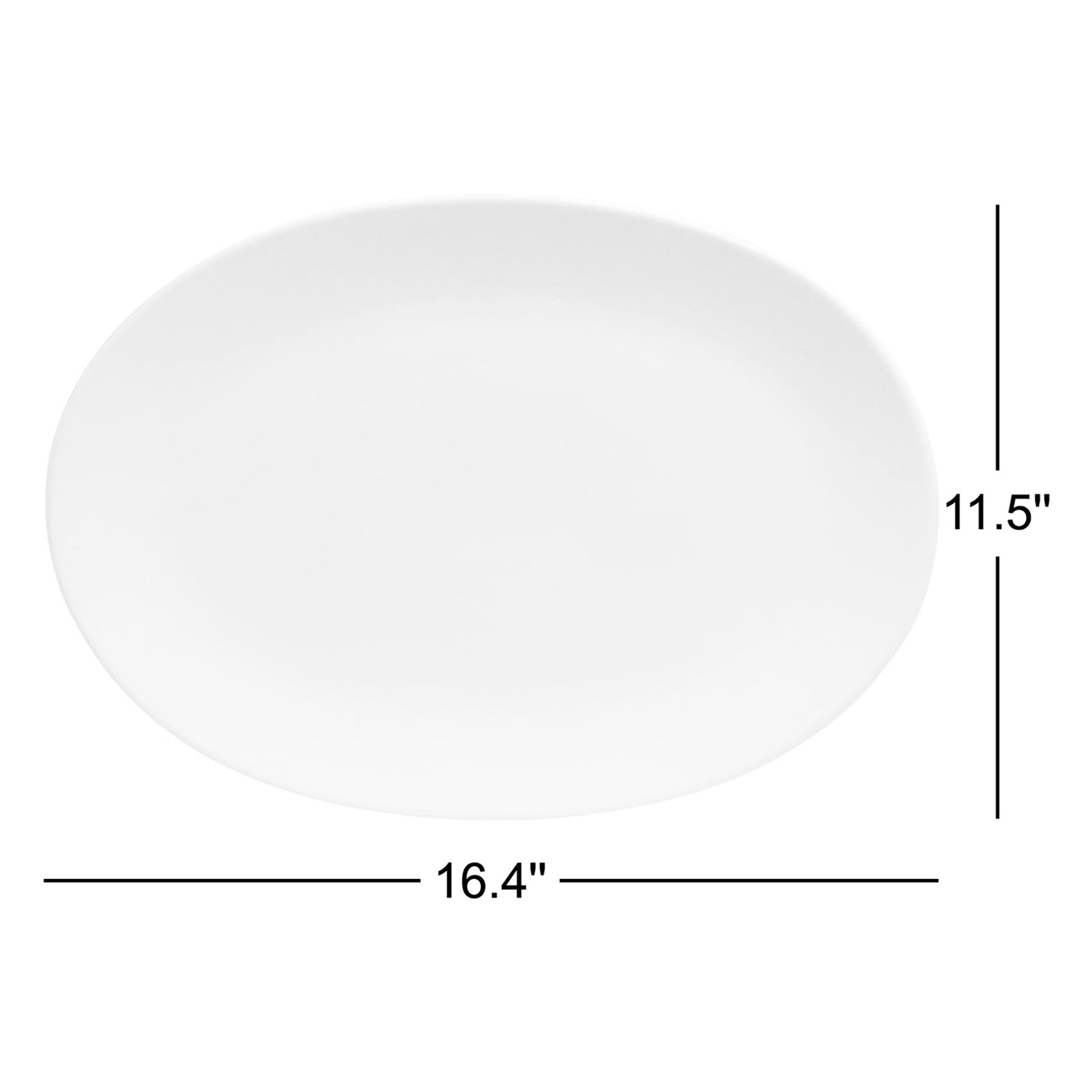 over&back Coupe Oval Platter, Blue