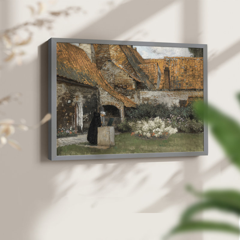 Paysages rétro-DCCLIV-Reproduction encadrée - réversible, Gris, H 11 po x l 14 po