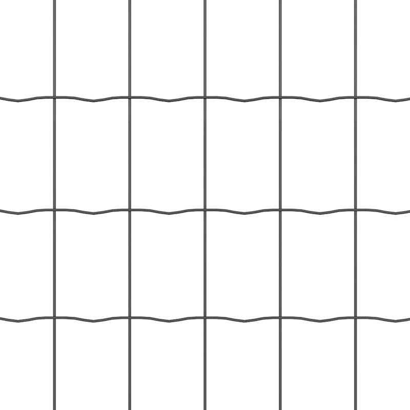 Vidaxl Fence With Posts Steel, Grey, 120cm H x 1000cm W x 2.7cm D