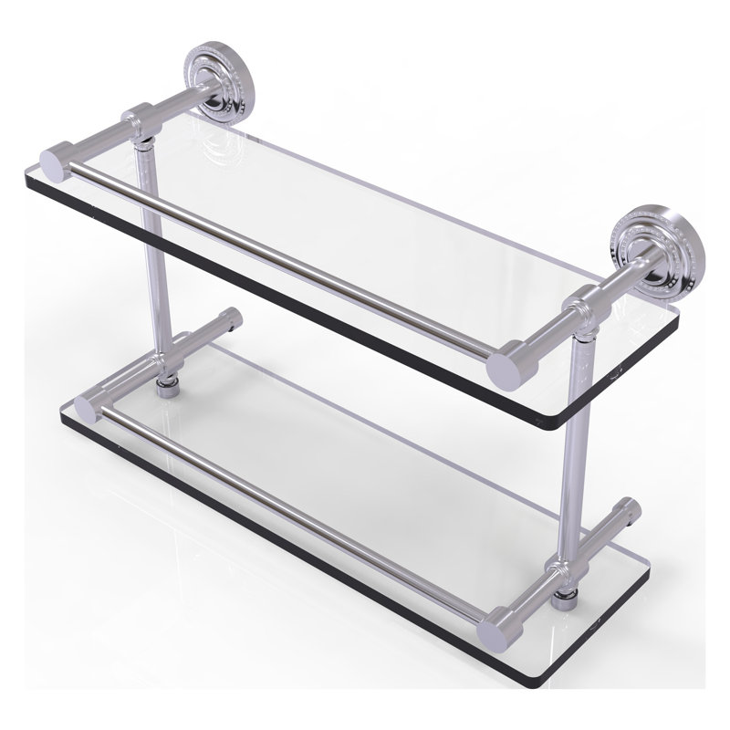 Marchmont 2 Piece Tiered Shelf, Satin Chrome