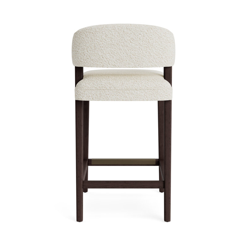 Keane Bar Stool, Berber - Cream, Java, Bar Stool (30” Seat Height)