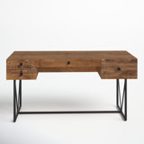 Rafi Solid Wood Writing Desk