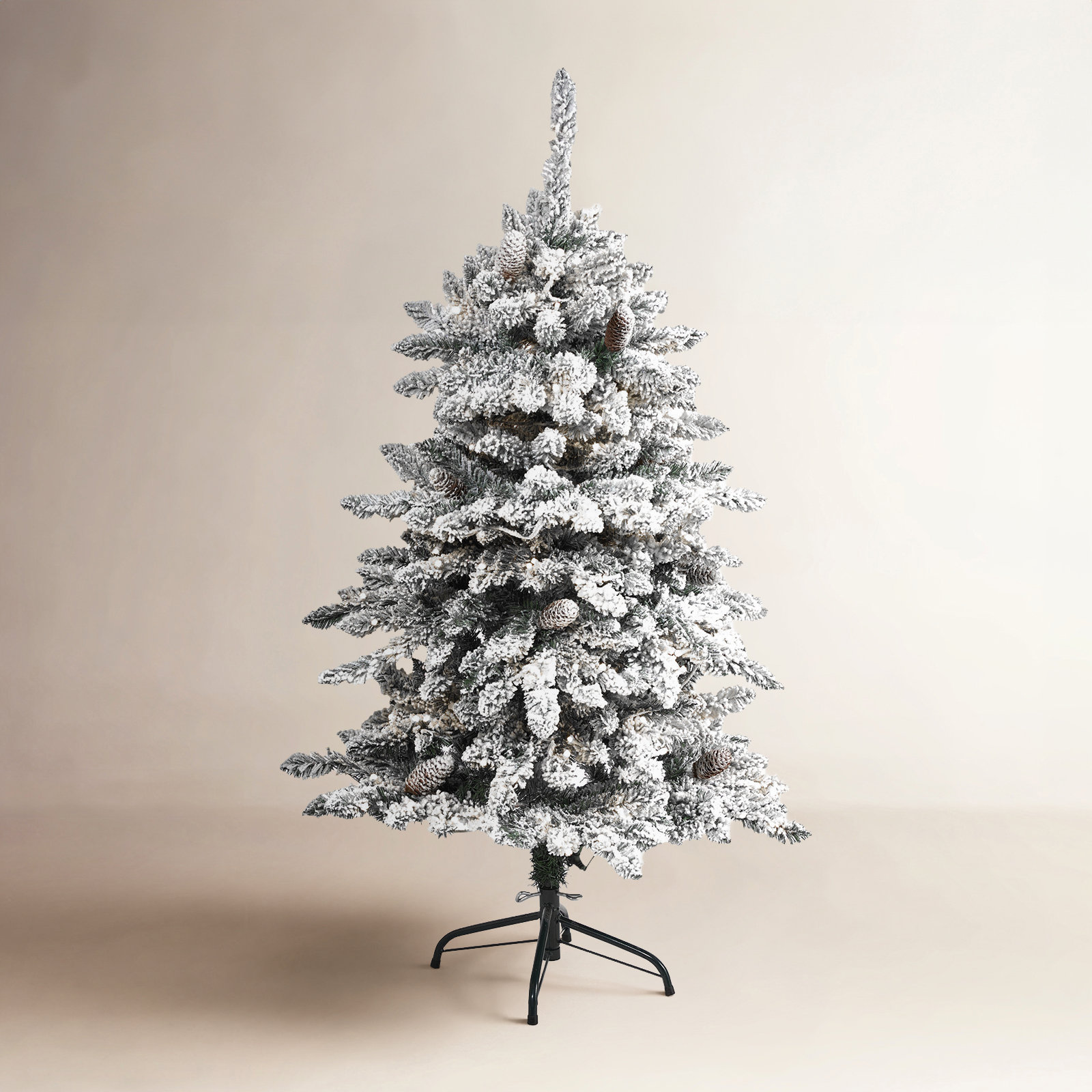 Lighted Artificial Christmas Tree, 4' H