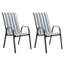 Ensemble de 4 chaises de patio empilables Ronda