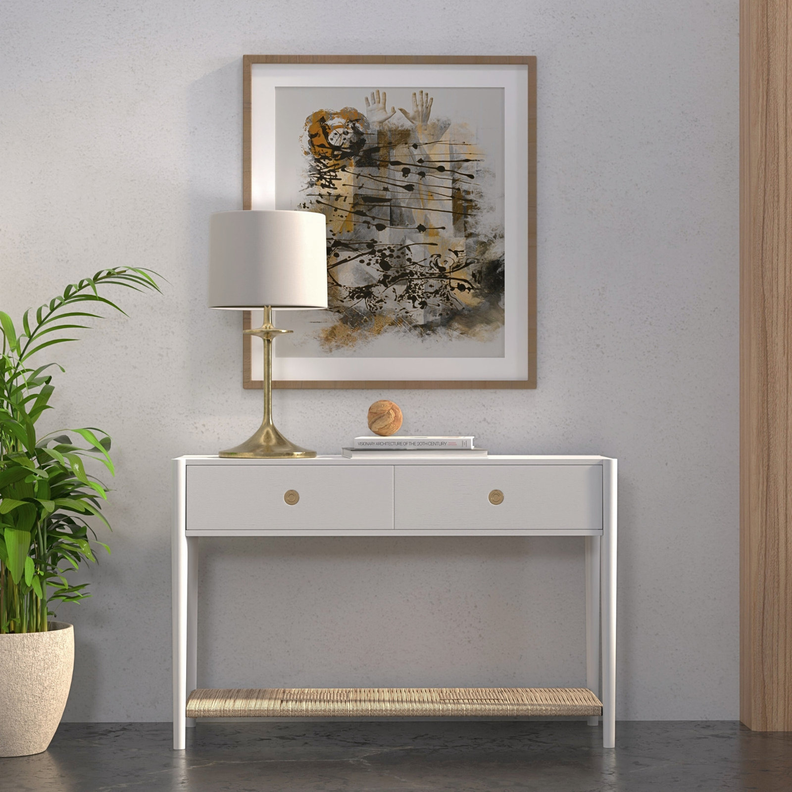 Madeline 48" Console Table, White