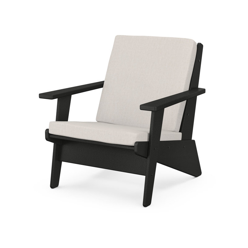 Riviera Modern Lounge Chair, Natural Linen, Sand