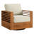 Acacia Wood Swivel Patio Armchair