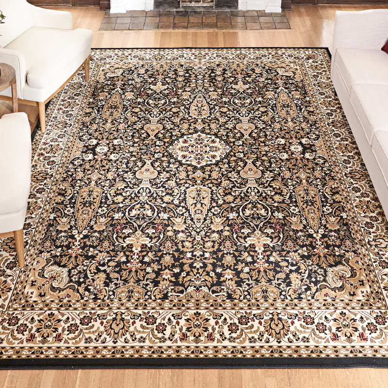 Tapis oriental floral Majestic, Rectangle 5 pi 3 po x 7 pi 5 po