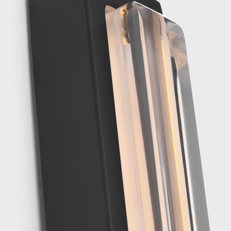 Bloccare 1 - Light LED Vanity Light, 17.9" H x 1.5" W x 1.4" D, Nightshade Black
