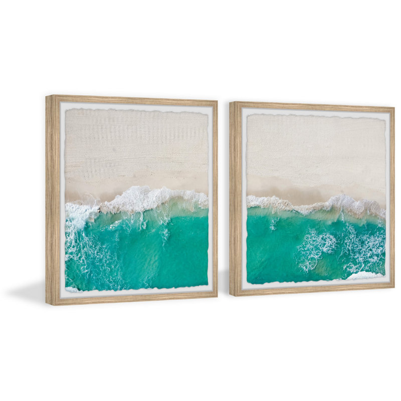 Beach And Sunshine - 2 Piece Single Picture Frame Print, 81cm H x 81cm W x 3.81cm D