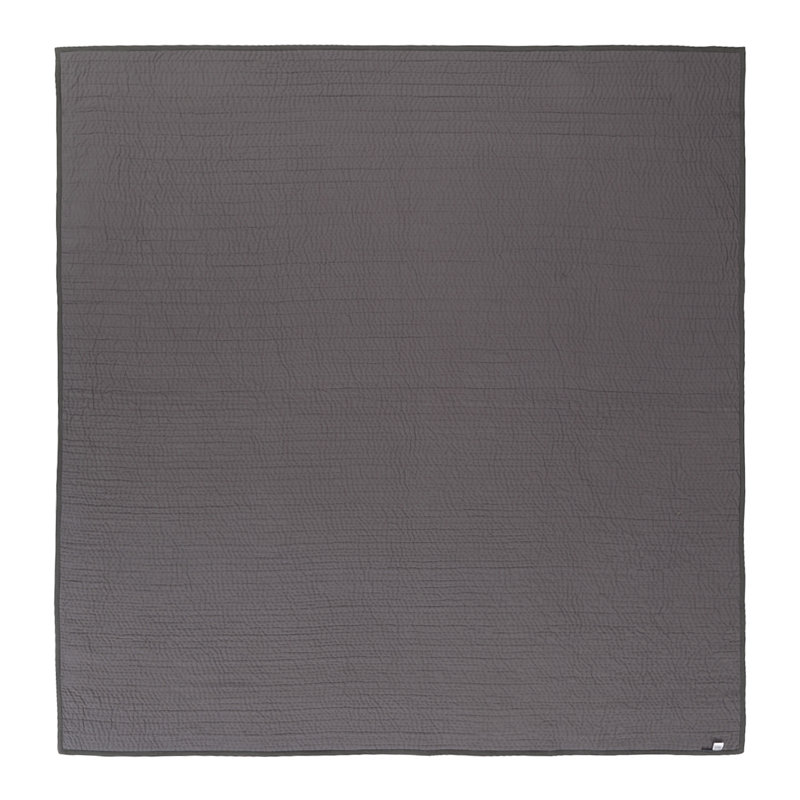 Dalrymple Rayon Patchwork Bedspread, 240 cm W x 250 cm L, Graphite