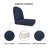 22x24x5 inch Arthor Rattan Sunbrella Outdoor Cushion Seat/Back, Alexandria Replacement Cushion for Outdoor Furniture-523320276