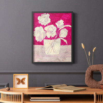 Fuchsia Arrangement I Framed Print - Solid Wood