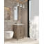 Ensemble de meuble-lavabo simple, plateau en acrylique et robinet en acrylique l 20 po x P 18 po Laurel-104783118