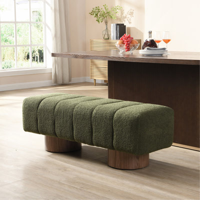 Banc rembourré moderne et minimaliste