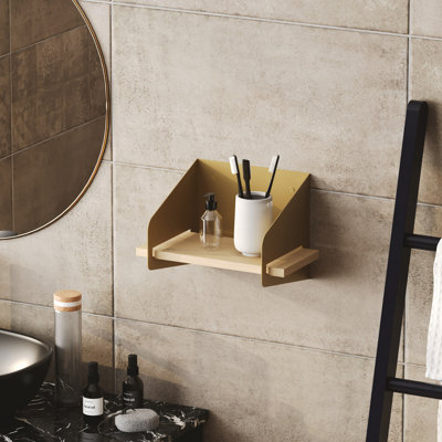Locelso 100% WOODEN Floating Shelf