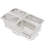 Fruit Pan Large Stainless Steel Pan Food Storage With Acrylic Lids And Water-Filtering Gaskets