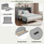 Lit escamotable avec grands tiroirs et USB-1972090191