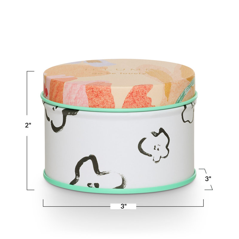 Go Be Lovely Fleur Tin Candle, Blood Orange Dahlia, Fleur Tin
