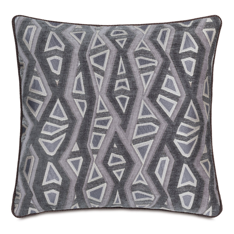 Noah Geometric Polyester Blend Throw Pillow