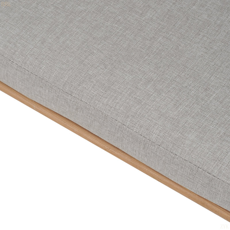 Chaise de patio avec coussins (ensemble de 2), Gris
