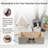 Large Dog Toy Basket Collapsible Dog Toy Box Fabric Trapezoid Dog Toy Bin Storage For Organizing Pet Toys/Blankets/Leashes/Rope Toys/Clothing-Can Be Personalized-1197999304