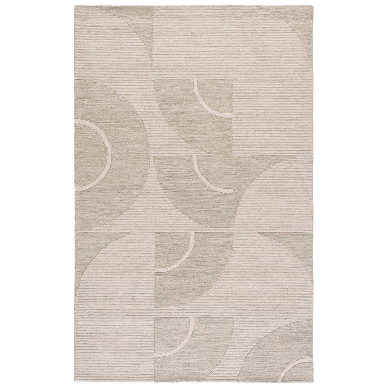 Metro 107 Hand Tufted 80% Wool; 20% Cotton Abstract Rug, Rectangle 5' x 8'