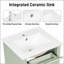 Meuble-lavabo autoportant avec lavabo, pieds en bois massif, tablette réglable, tiroir inclinable, boutons en alliage de zinc pour les petits espaces-606983040