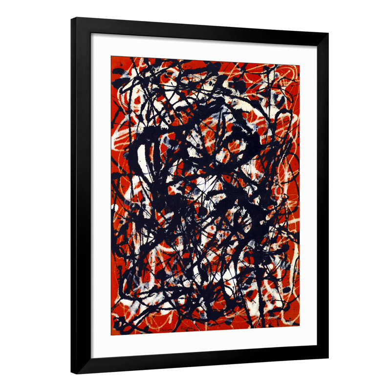"Giclée sur toile encadrée" par Jackson-Pollock, art mural abstrait, décorations de bureau à domicile