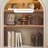 Beige Manufactured Wood Electric Fireplace
