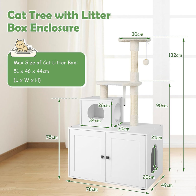 132 cm H Cat Tree / Condo