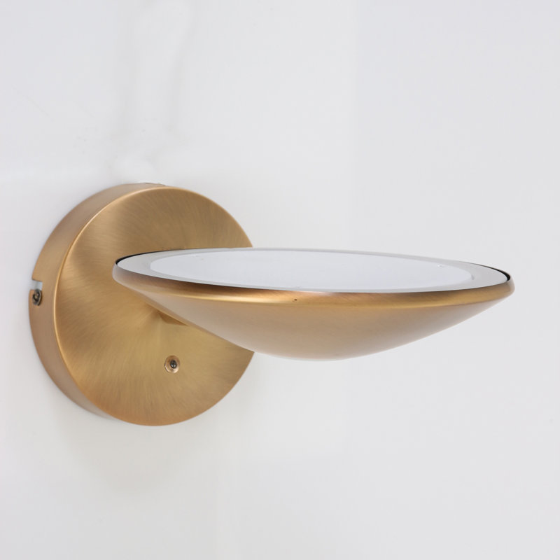 Sloat Steel LED Plug-in Spotlight, Brass