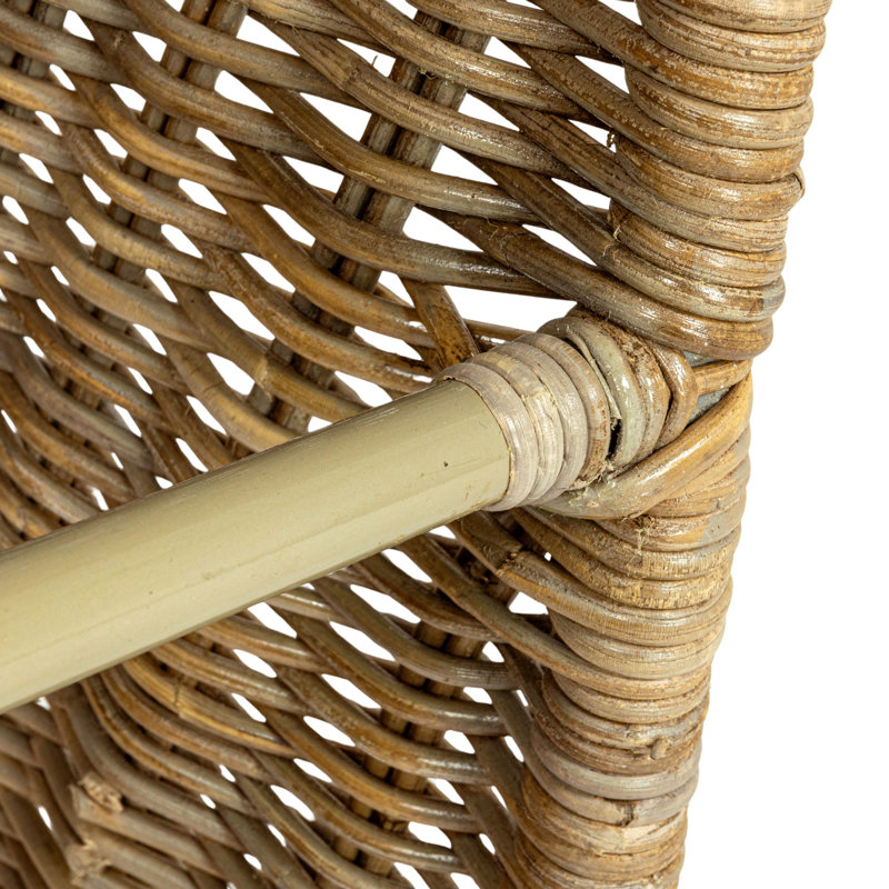 Amalfi S-Frame Woven Stool, Brown