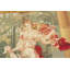 Hand-Knotted High-Quality Cream and Green Area Rug