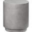 Table d'appoint à finition en béton, polyvalente pour l'intérieur et l'extérieur, gris gris avec construction extérieure