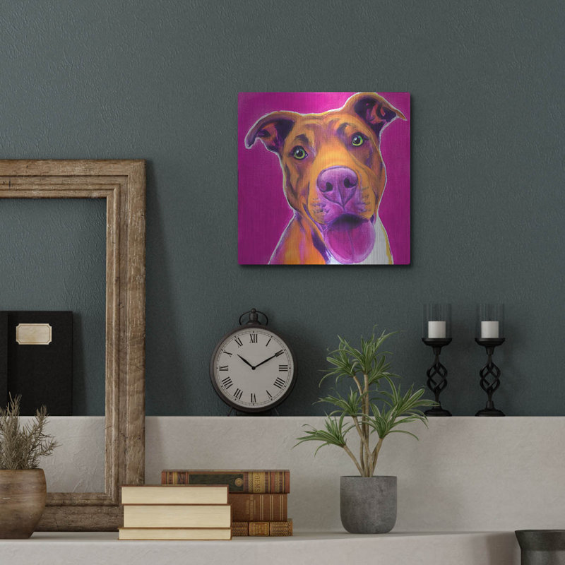 «Pit Bull - Bama» par Dawg Painter, H 12 po x l 12 po