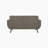 Laveeda 70" Mid-century Modern Textured Microfiber Upholstery Loveseat with Classic Tufted Back, Reversible Seat Cushion-1076342356