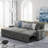 Yates 2 - Piece Upholstered Pull Out Sectional Sleeper Sofa with Storage Chaise-95374772