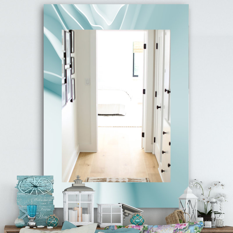 Miroir de salle de bain moderne et contemporain Waves 2, H 39,4 po x l 29,5 po