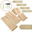 Étagère murale à 5 niveaux Sorbus, étagère utilitaire à colonne verticale pour la décoration intérieure et le rangement, tablettes flottantes murales pour le rangement de la salle de bain, chambre à coucher, salon, organisateur de cuisine, érable-108714271