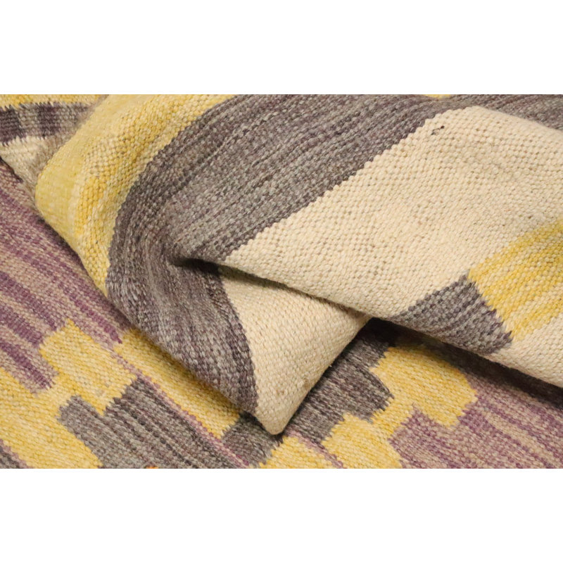 Tapis de couloir en laine tissé à la main kilim 3 x 12