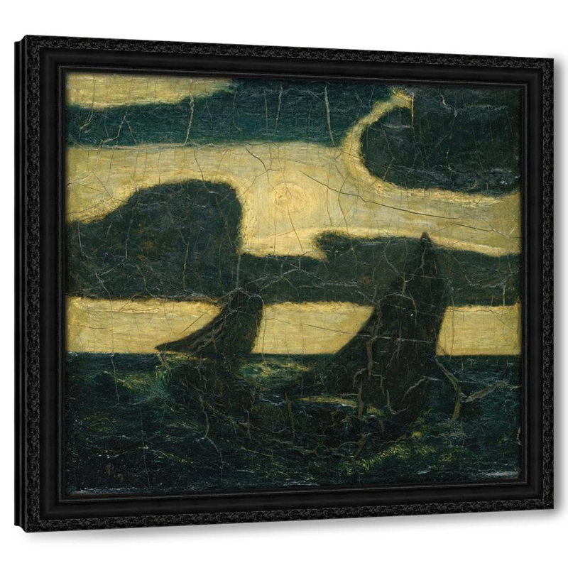 Clair de lune marine (1870-90), H 20 po x l 21 po