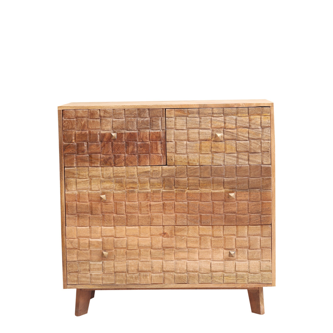 Alexi Solid Wood 90cm W 4 - Drawer Chest of Drawers